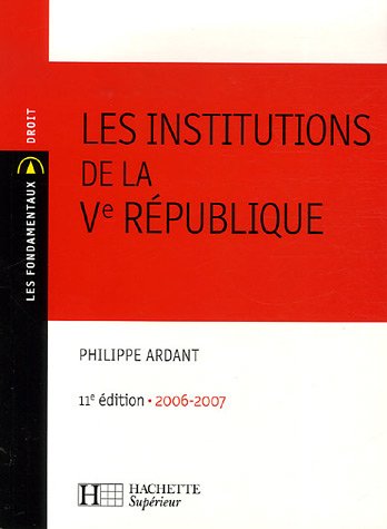Les institutions de la Ve R�publique