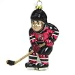 New Jersey Devils NHL Glass Hockey Player Ornament (4")