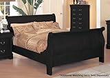 YT Furniture Louis Philippe Bed (Black)