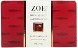 Zoe Diva Select Baby Sardines, 4-Ounce (Pack of 4)