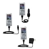 Deluxe Kit for the Samsung Yepp YP-Z5 includes a USB cable with Car and Wall Charger - Gomadic Brand w/ TipExchange Technology