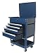 41PEcIplIvL. SL75  Folding Shopping Cart   with Liner and Lid (Blue) (37H x 18W x 23D)