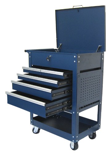 Excel TC3005-Blue 31-Inch Steel Tool Cart, Blue
