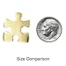 Gold Puzzle Piece Lapel Pin,1 Piece