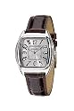 Chronostar - R3751500516 - Montre Mixte - Ligne Forever - Quartz Analogique - Cadran Acier - Bracelet façon croco marron foncé