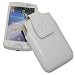 Suncase Ledertasche (Magnetverschluss) f�r Sony Ericsson Xperia mini pro wei�