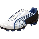 PUMA Men's V5.10 I FG Soccer Cleat,White Pearl/Black/PUMA Royal,11.5 D(M) US