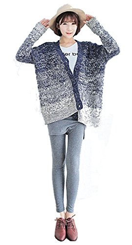 セーター カーディガン ニット グラデーション 大きいサイズ キュート エレガンス カジュアル レディース 秋物 冬物 可愛いスカーフ付き R395