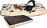 Trixie 37593 Gino Kissen, 80 &times; 55 cm, beige / dunkelbraun