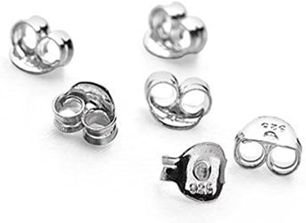 Pack of 20 Sterling Silver (925 Stamped) Butterfly Ear Backs