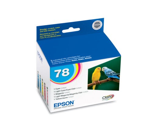 Childrens Toyshop  Office Products : Epson Claria Hi-def Color Ink Multi Pack w/5 cartridges (T078920)