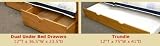 Under-Bed Storage Drawers--Honey