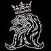 Women's Sweatshirt : Lion with Crown - Rhinestones
