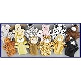 1 Dozen Velour Animal Hand Puppets Kids TOY Preschool Kindergarten