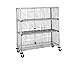 Metro SEC35EK3 Super Erecta Metroseal 3 Heavy Gauge Wire Mobile Security Storage Unit with Microban, 900 lbs Capacity, 52-3/4" Length x 21-1/2" Width x 68-1/2" Height