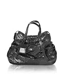 Francesco Biasia Kassandra - Black Python and Calfskin Large Tote Bag