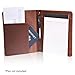 Small Brown Slim Padfolio Wallet By BAGS FOR LESS