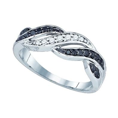 Cheap Girls Jewelry 0.26CTW BLACK DIAMOND FASHION BAND For Sale