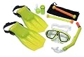 Aqua 4-piece Child Dive Set with Carry Bag(Colors May Vary)