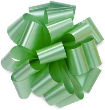 Mint Hank Pom 5" Gift Bows 5" X 16 Loops - 100% Polypropylene- 20 Pack