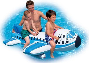 Childrens Toyshop  Toys : Intex Airplane Ride On inflatable