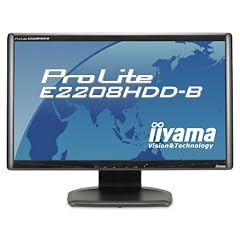 Iiyama ProLite E2208HDD 55,9cm (22 Zoll) Widescreen LCD Monitor DVI-D (Kontrast dyn. 1000:1, 5ms Reaktionszeit) schwarz