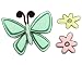 Wallpaper Borders Unlimited Borders Unlimited and More Bedtime Butterfly Green 00446