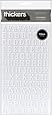 American Crafts Thickers Foam Letter Stickers, Rockabye White