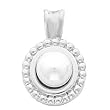 18K White Gold Pearl Pendant