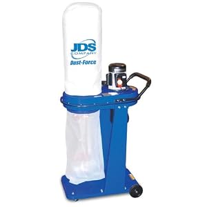 JDS Company 14051 Dust-Force 1-Horsepower 750 CFM Dust Collector with 1 Micron Bag by JDS