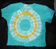 Girls Short Sleeve Tie Dyed T-Shirt - Turq