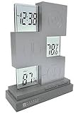 Oregon Scientific Three-Tier Clock with Temperature and Humidity