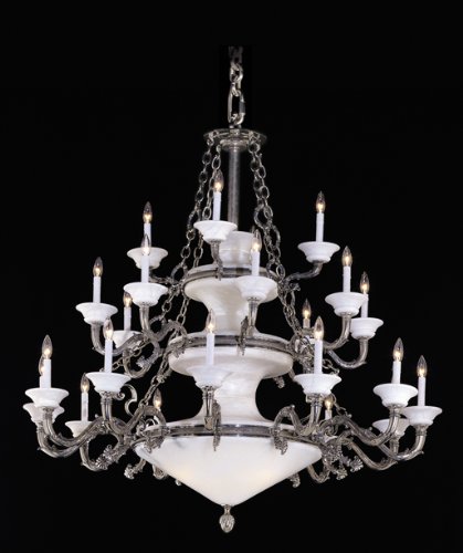 NULCO - 5724-05-AA - FLEMISH BRASS ANTIQUE ALABASTER BRENTWOOD