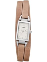Fossil Delaney Three Hand Leather Watch - Sand Jr1370