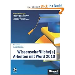 Wissenschaftliche[s] Arbeiten mit Word 2010