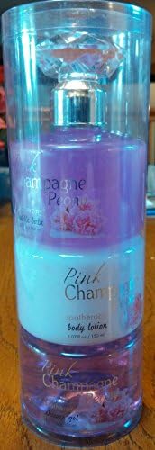 Spa Therapy - Pink Champagne Peony - 3 Piece Set - Bubble Bath, Shower Lotion and Shower Gel - Each 5 Oz.