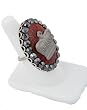 Rocker Jewelry Red Matrix Rock Royalty Crown Ring