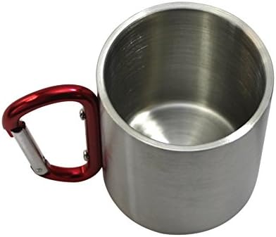 TMA Stainless Steel Carabiner Handle Mug (8-Ounce)