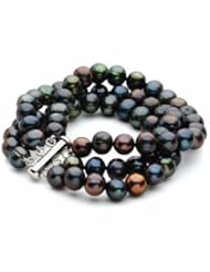 Freshwater Cultured Pearl Triple Strand Bracelet