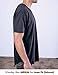 JC DISTRO Mens Hipster Hip Hop Cotton Elong Round Scallop Hemline Tshirt Black Medium