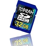 TOPRAM 32GB CLASS 6 SDHC High Speed Flash Memory Card (32 GB SD Secure Digi ....