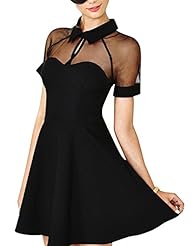 Sexy Raglan Sleeves Short Sleeves Chiffon/Tulle Party Dress 