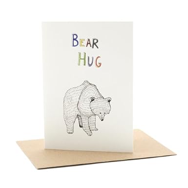 Bear Hug Single Greeting Card
