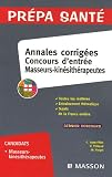 Annales corrigées Concours d entrée Masseurs-kinésithérapeutes