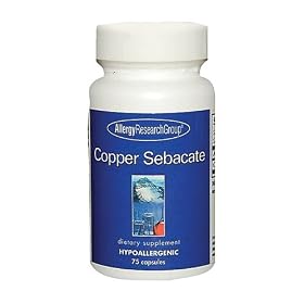 Allergy Research (Nutricology) - Copper Sebacate, 4 mg, 75 capsules
