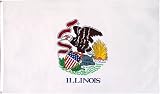 Outdoor Living : Illinois US State Flag - 3 foot by 5 foot Polyester (NEW)