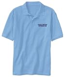 POLO SHIRT LIGHT BLUE EMBROIDERY " SIMPLE WORD DATA ENTRY OPERATOR " Large Picture