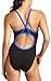 Speedo Women's Swimsuit One Piece Endurance+ Flyback Solid Adult Team Colors , Black/Blue , 32