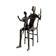 Father with Child Sculpture- Bronze