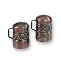 Antique Embossed Copper Salt & Pepper